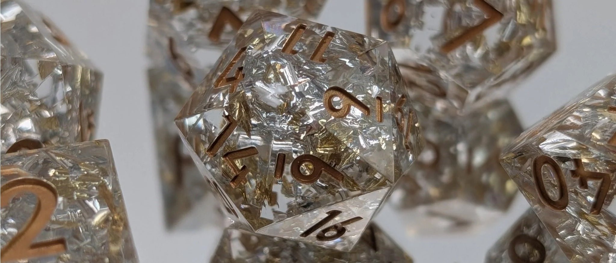 Dice Making: How We Make our Emberlight Veil Dice Set - EBONWOOD