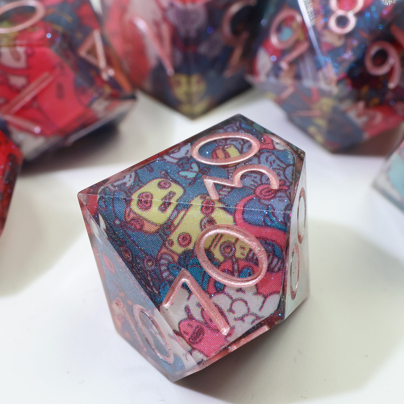 Galaxy Gremlins Set 7-Piece Polyhedral Dice Set
