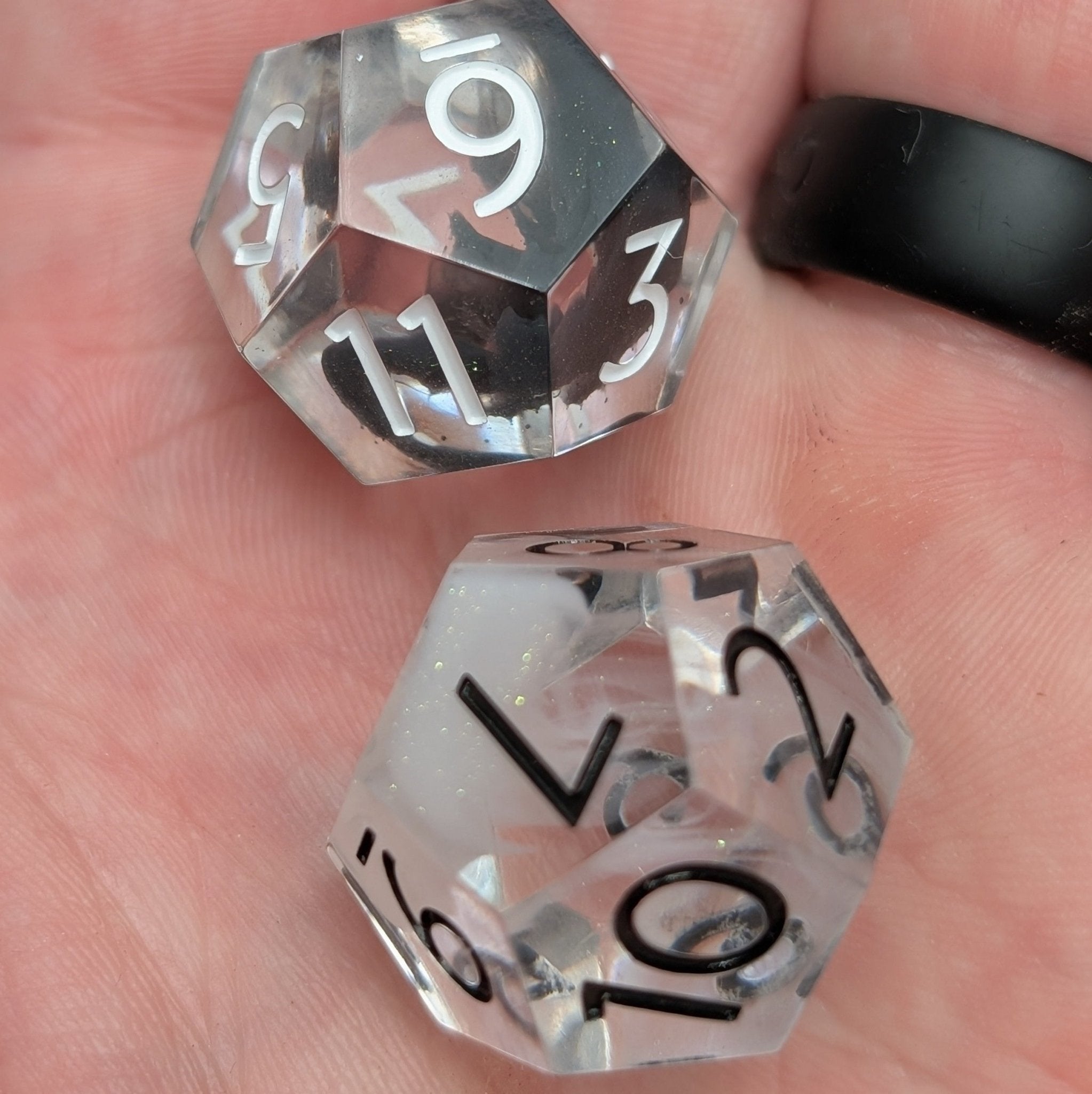 Equilibrium - 2pc Duality Dice for Daggerheart - EBONWOOD