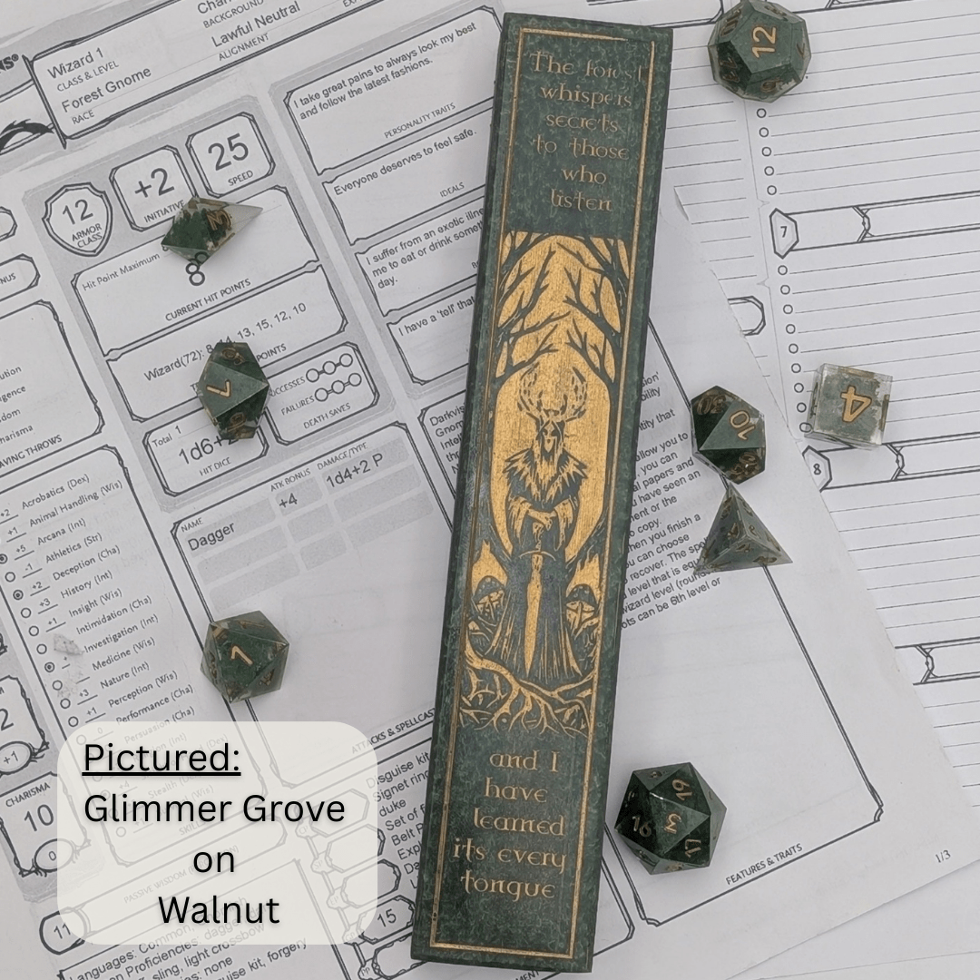 Druidic Path - Luxury Handmade Wood and Resin Dice Vault