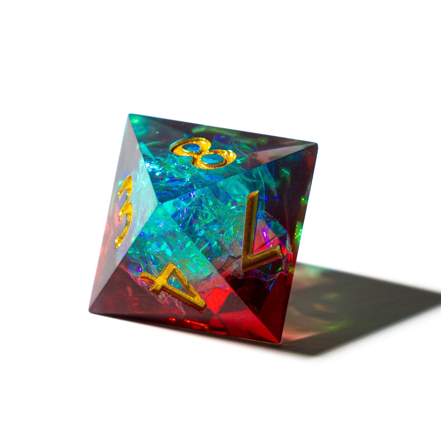 Emerald Skyfire - 7 Piece Luxury D&D Dice Set