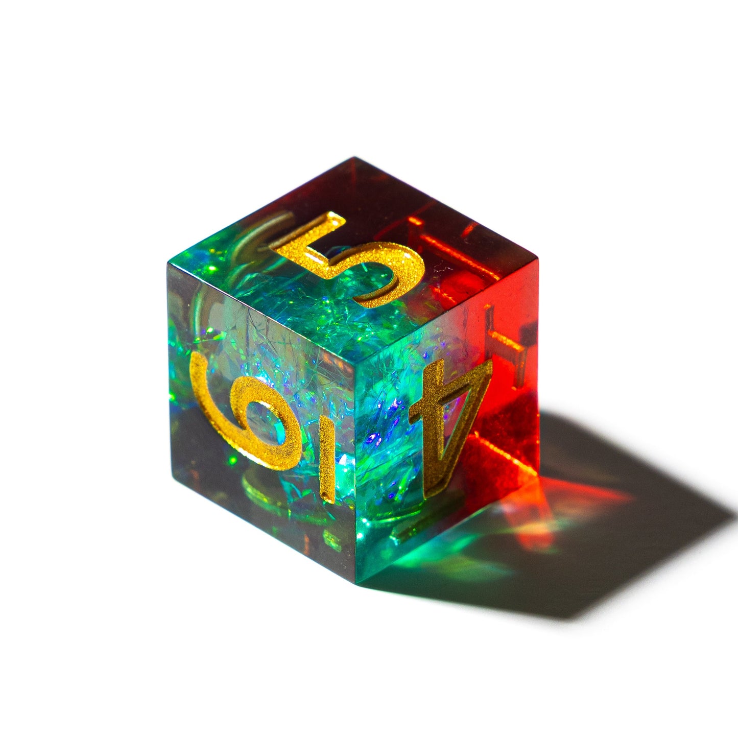 Emerald Skyfire - 7 Piece Luxury D&D Dice Set