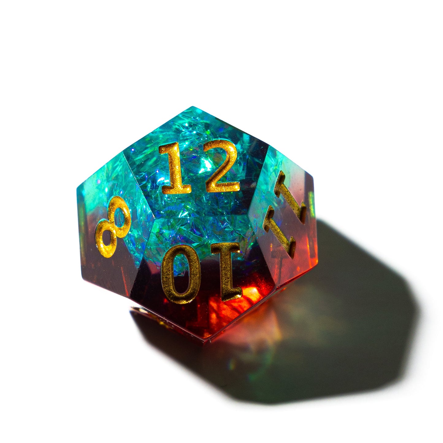 Emerald Skyfire - 7 Piece Luxury D&D Dice Set