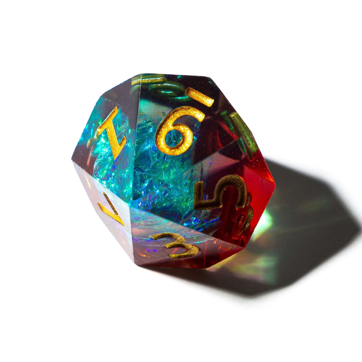 Emerald Skyfire - 7 Piece Luxury D&D Dice Set