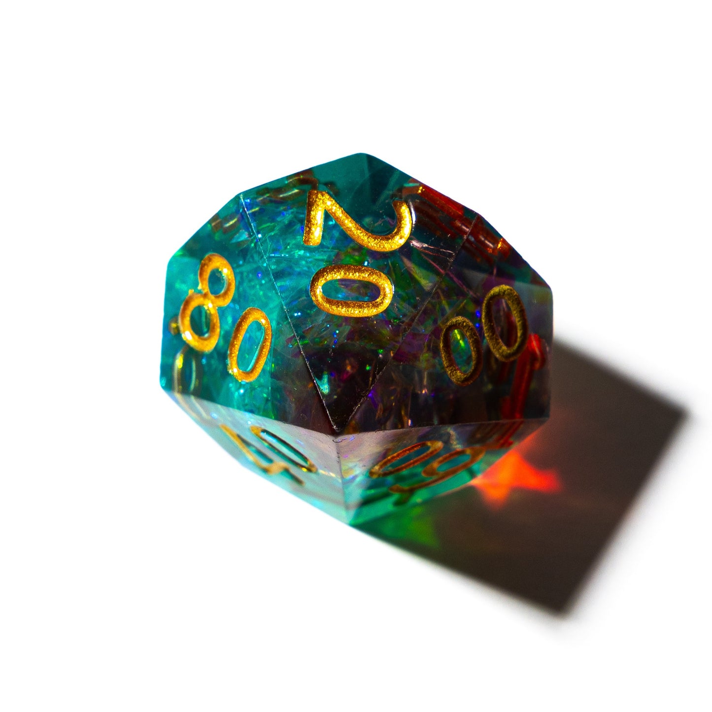 Emerald Skyfire - 7 Piece Luxury D&D Dice Set