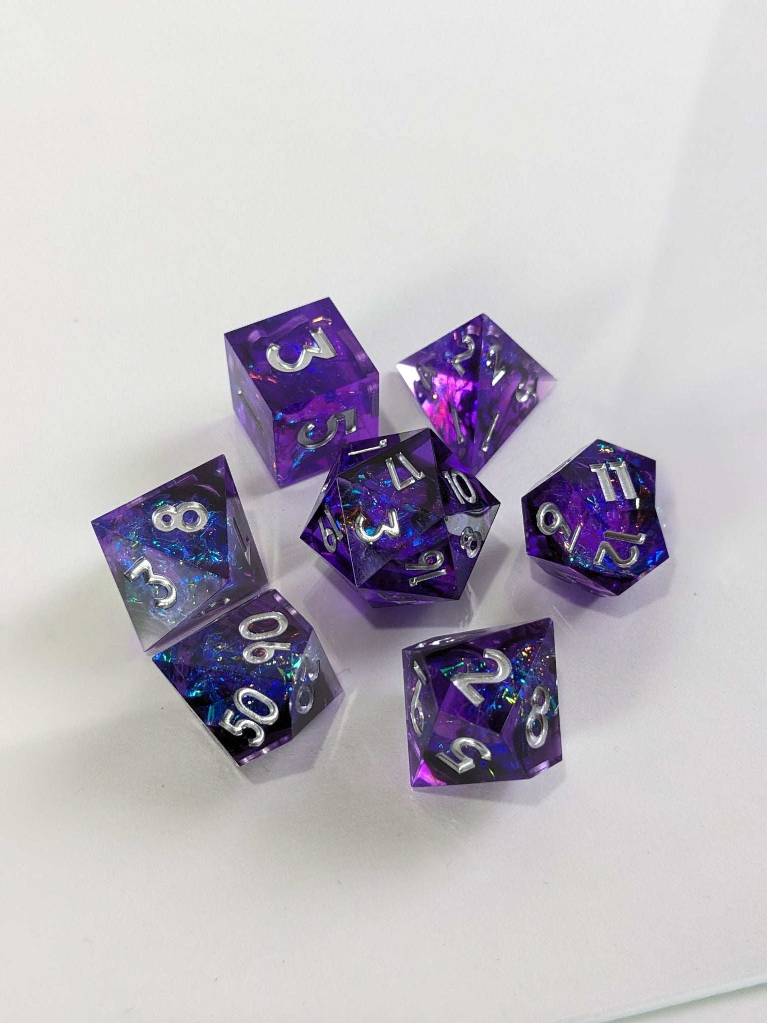 Mystic Nebula - 7 Piece Luxury D&D Dice Set