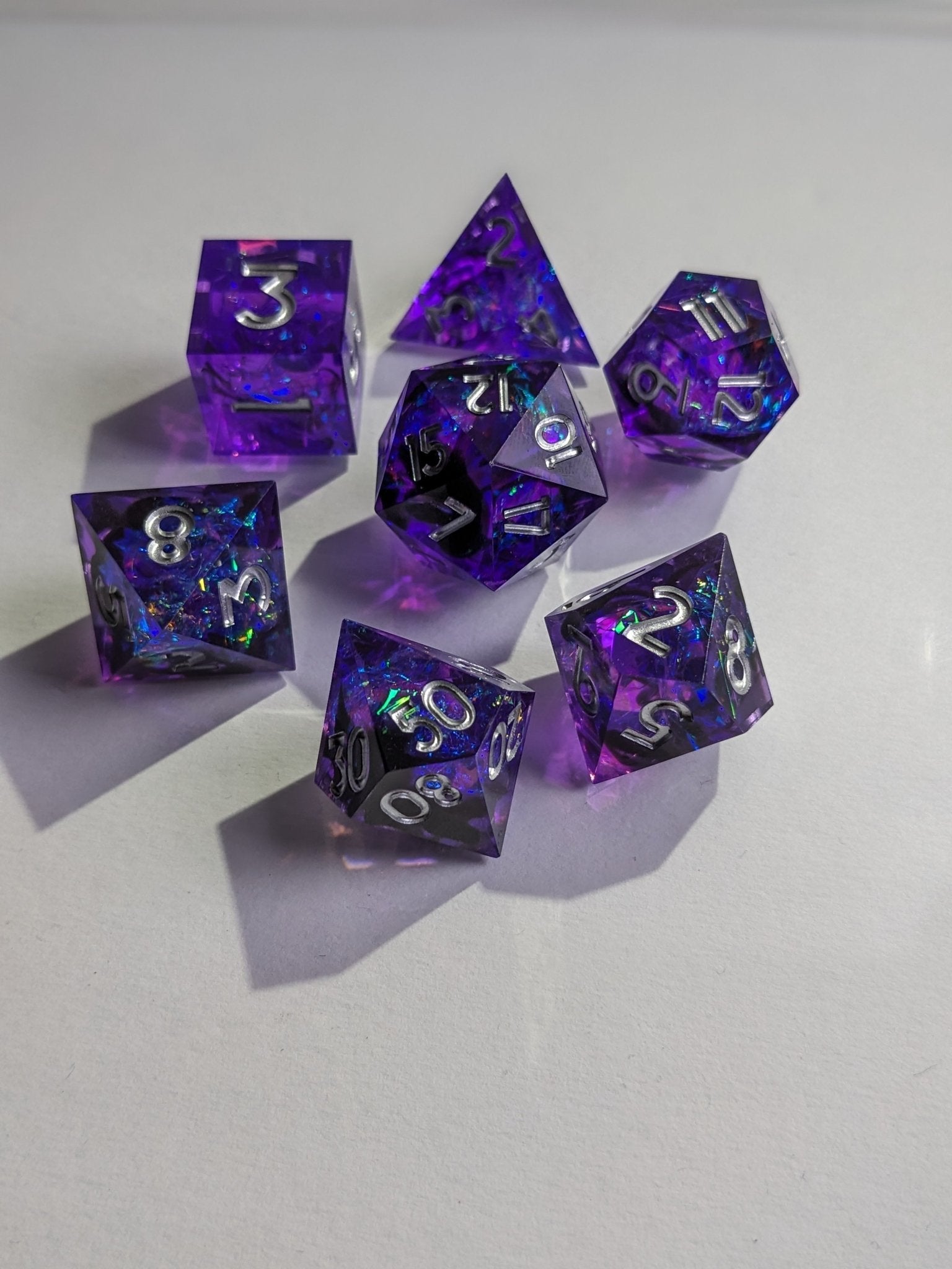 Mystic Nebula - 7 Piece Luxury D&D Dice Set