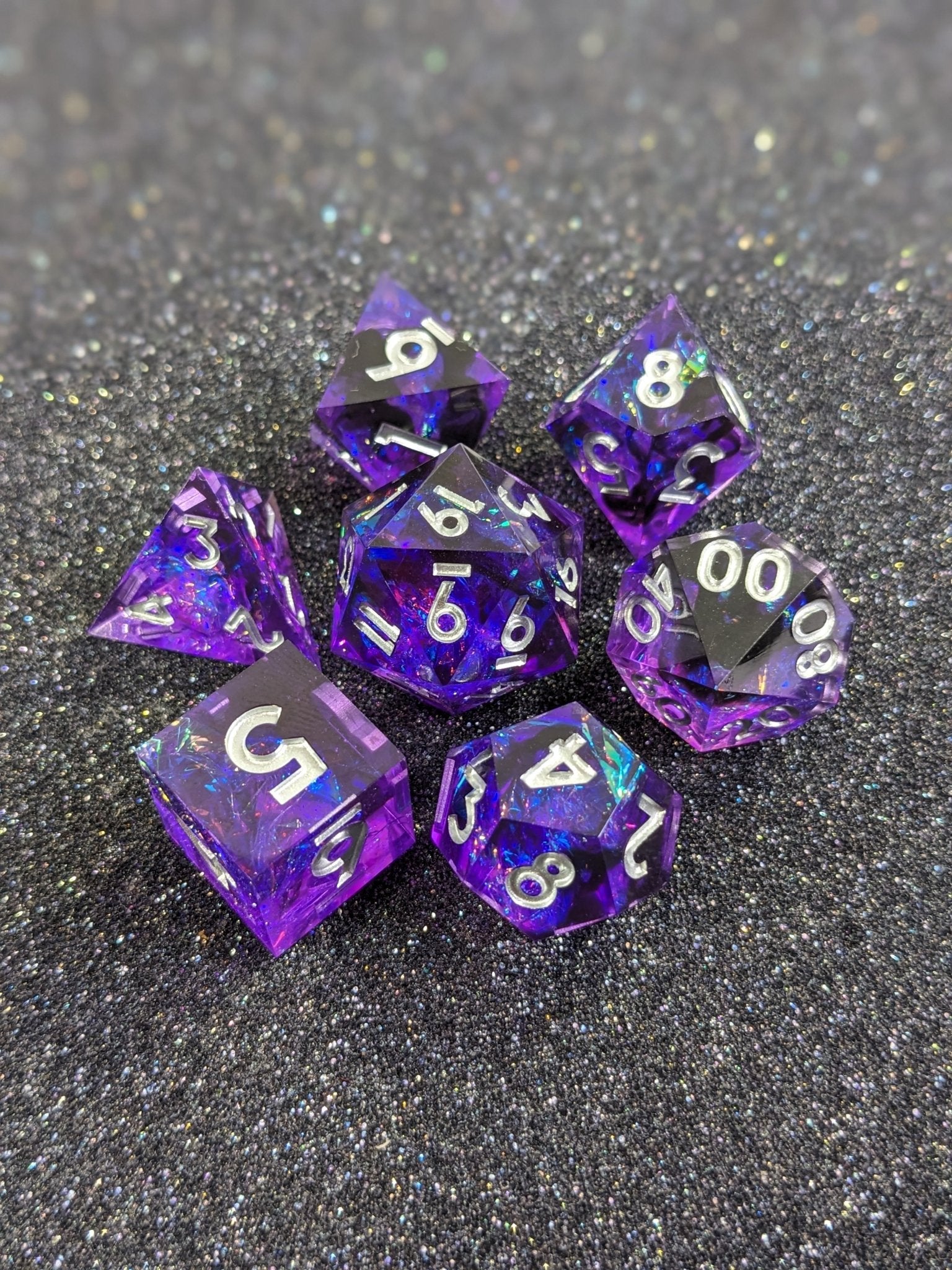 Mystic Nebula - 7 Piece Luxury D&D Dice Set