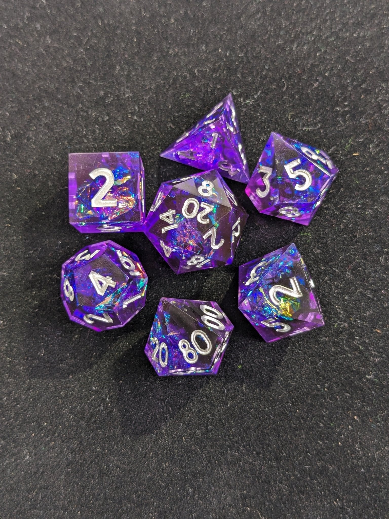 Mystic Nebula - 7 Piece Luxury D&D Dice Set