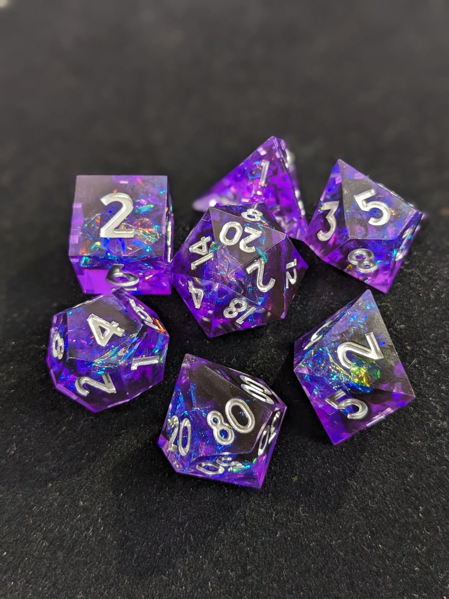 Mystic Nebula - 7 Piece Luxury D&D Dice Set