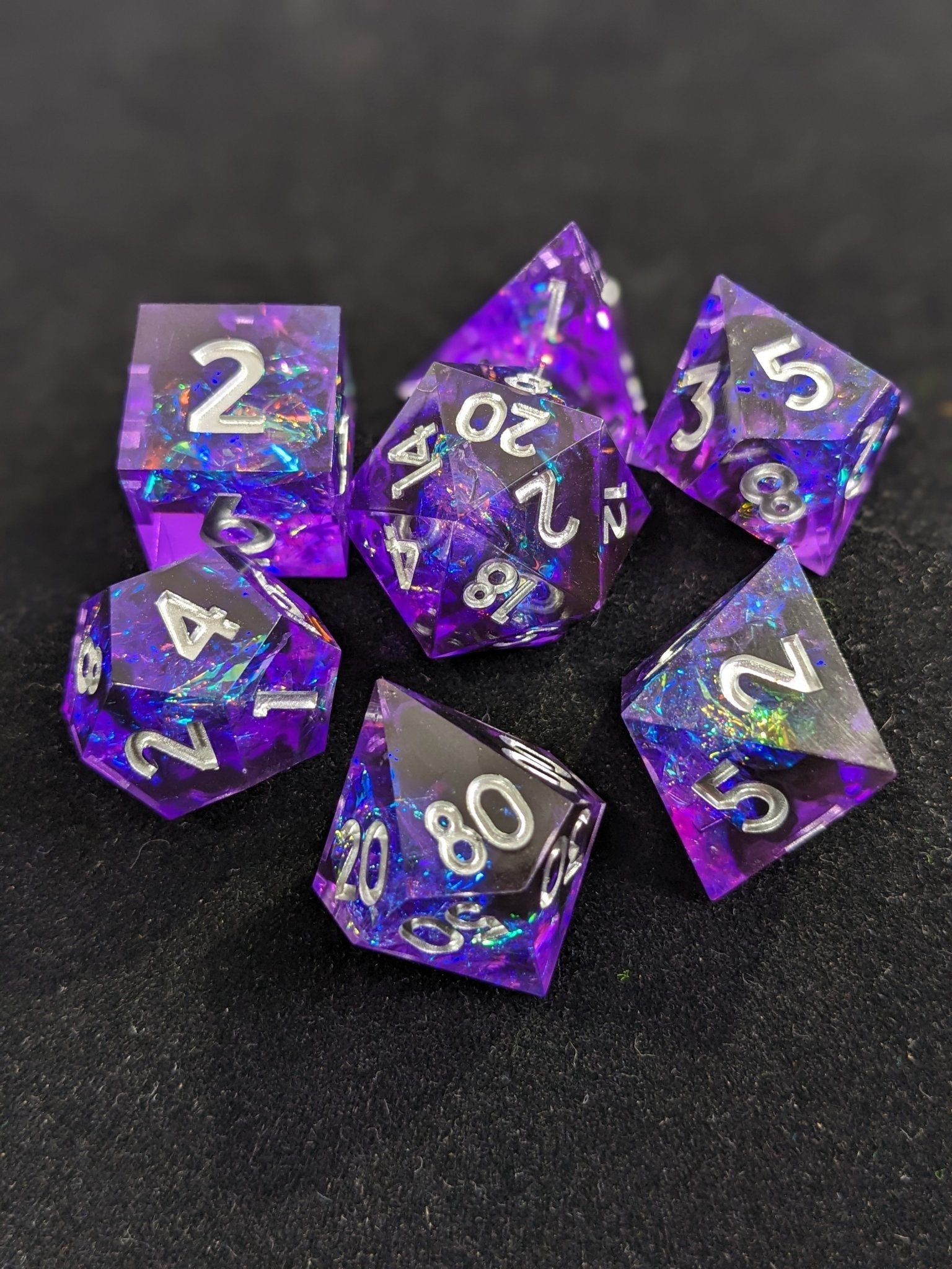 Mystic Nebula - 7 Piece Luxury D&D Dice Set