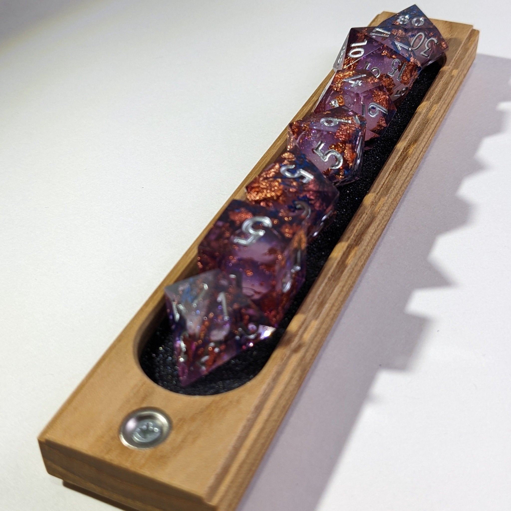 Mystic Mirage 7-Piece Luxury Liquid Core Dice Set