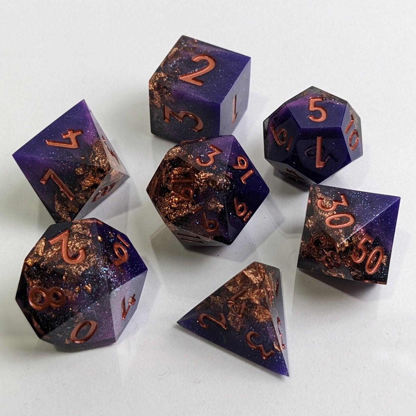 Gilded Regency - 7 Piece Luxury D&D Dice Set