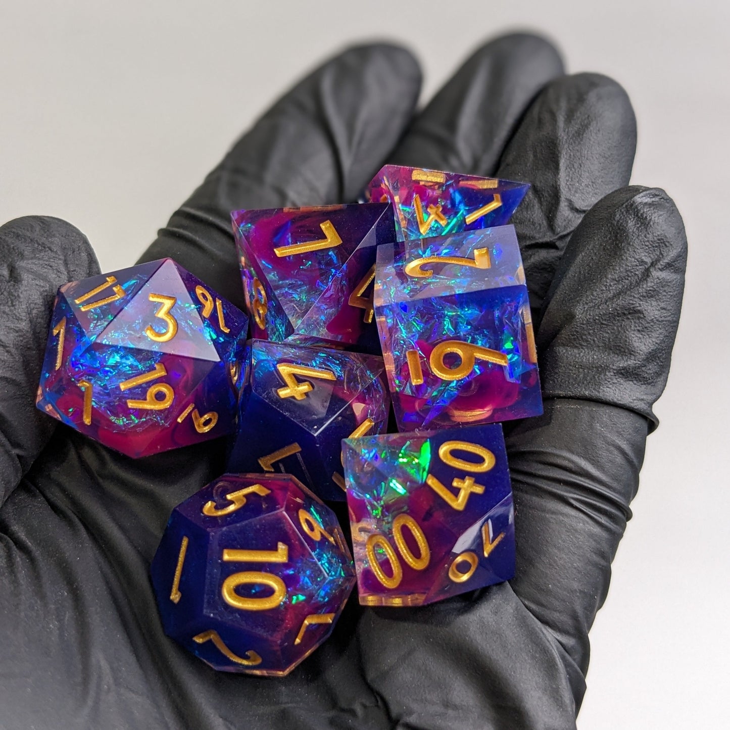Mauve Mirage 7-Piece Polyhedral Dice Set