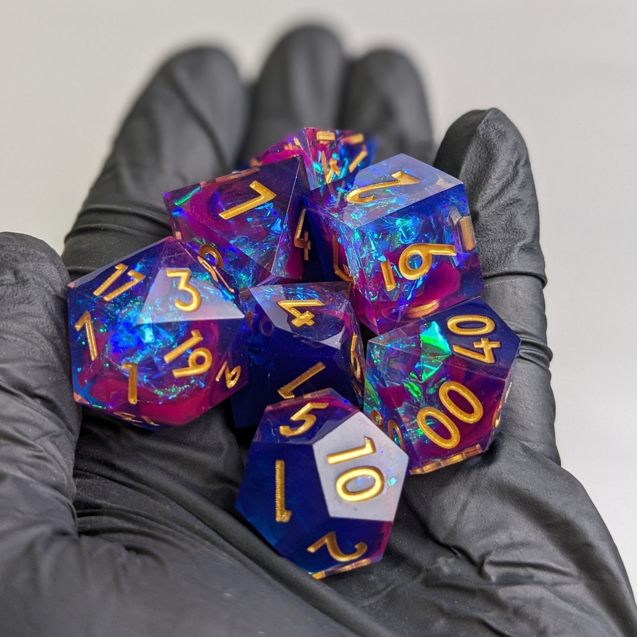 Mauve Mirage 7-Piece Polyhedral Dice Set