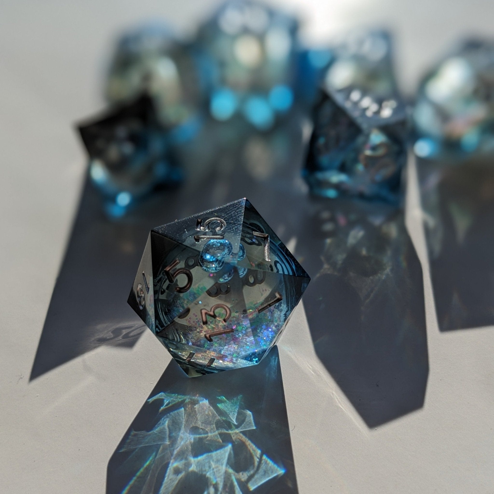 Midnight Stardust - 7 Piece Luxury D&D Dice Set