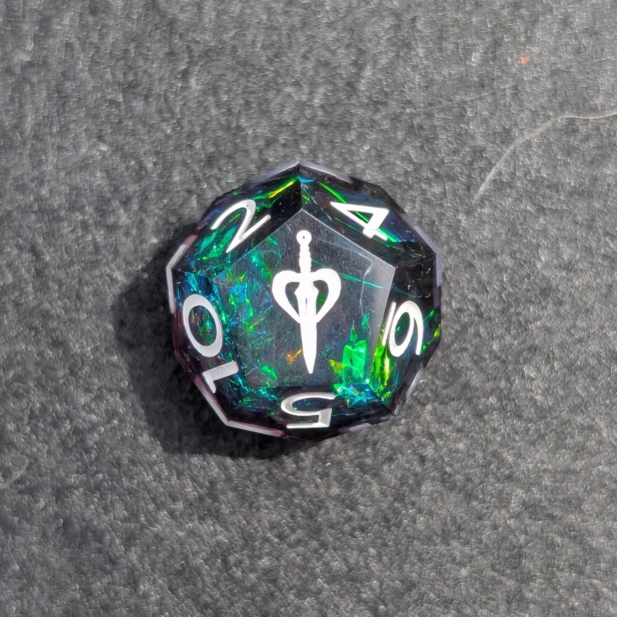 Afterglow - 2pc Duality Dice for Daggerheart - EBONWOOD