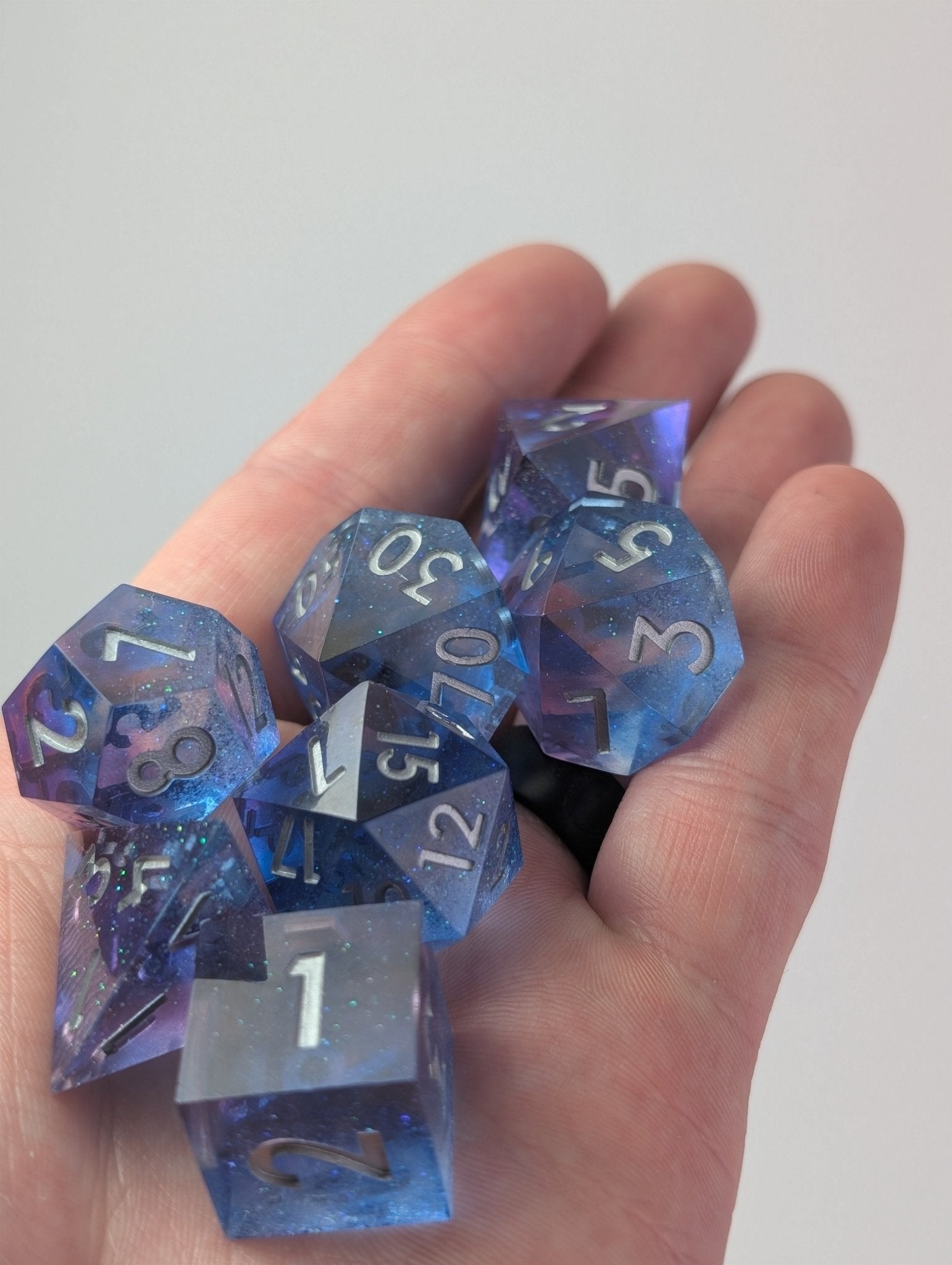 Arcane Tides - 7 Piece Polyhedral Dice Set - EBONWOOD