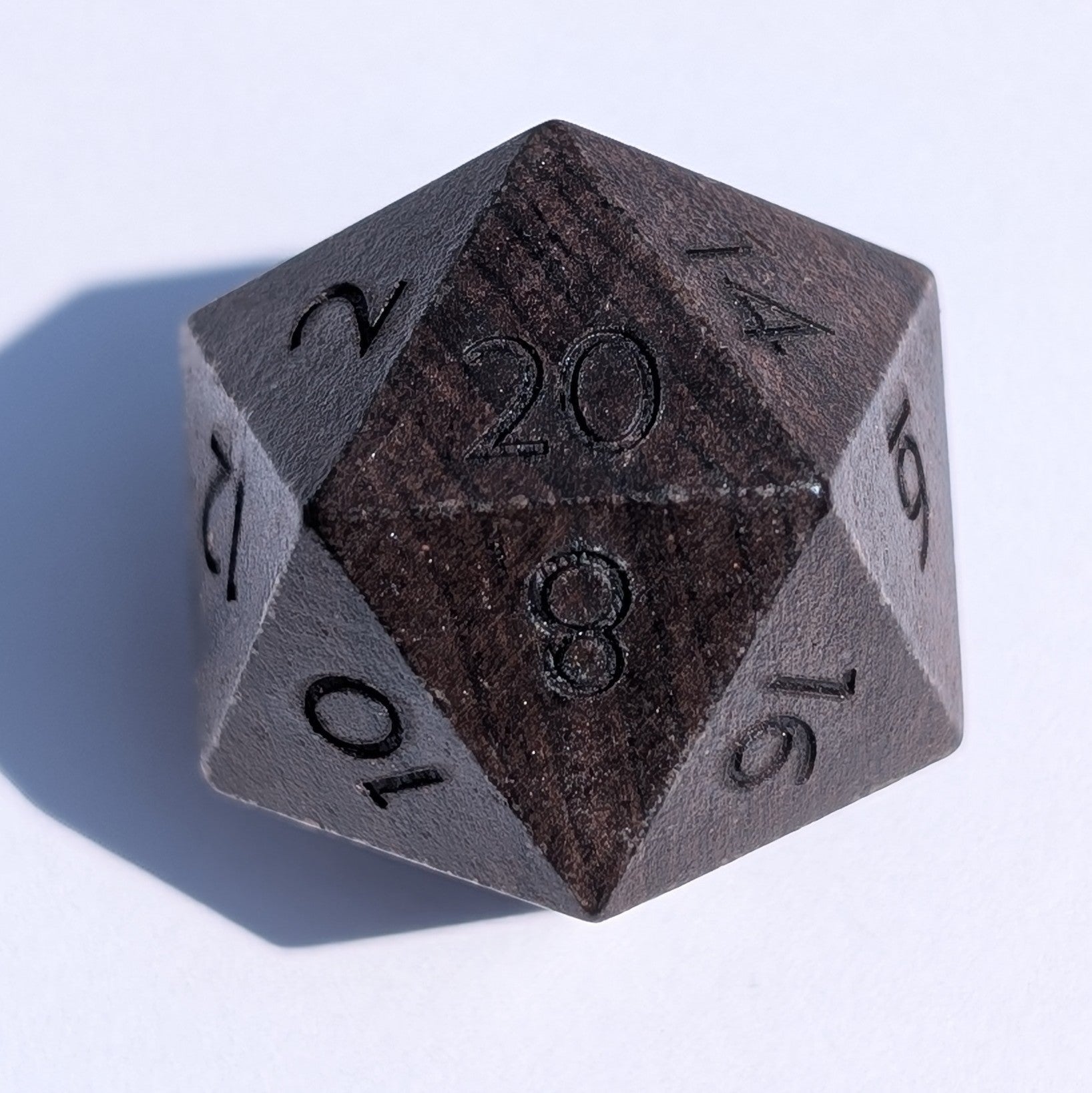 Blackwood - 7 Piece Polyhedral Wooden Dice Set - EBONWOOD