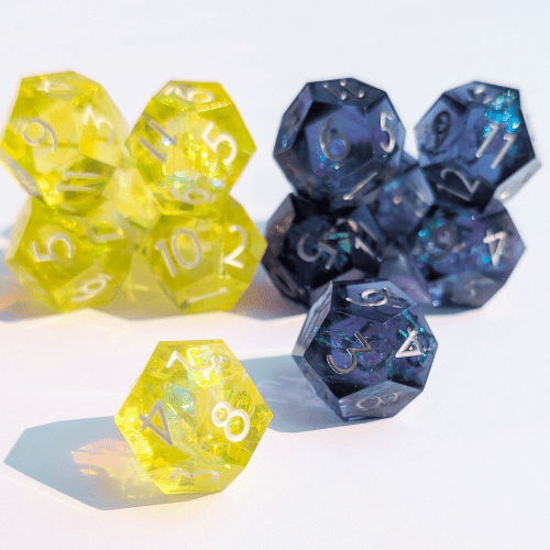 Brightbane - 2pc Duality Dice for Daggerheart - EBONWOOD