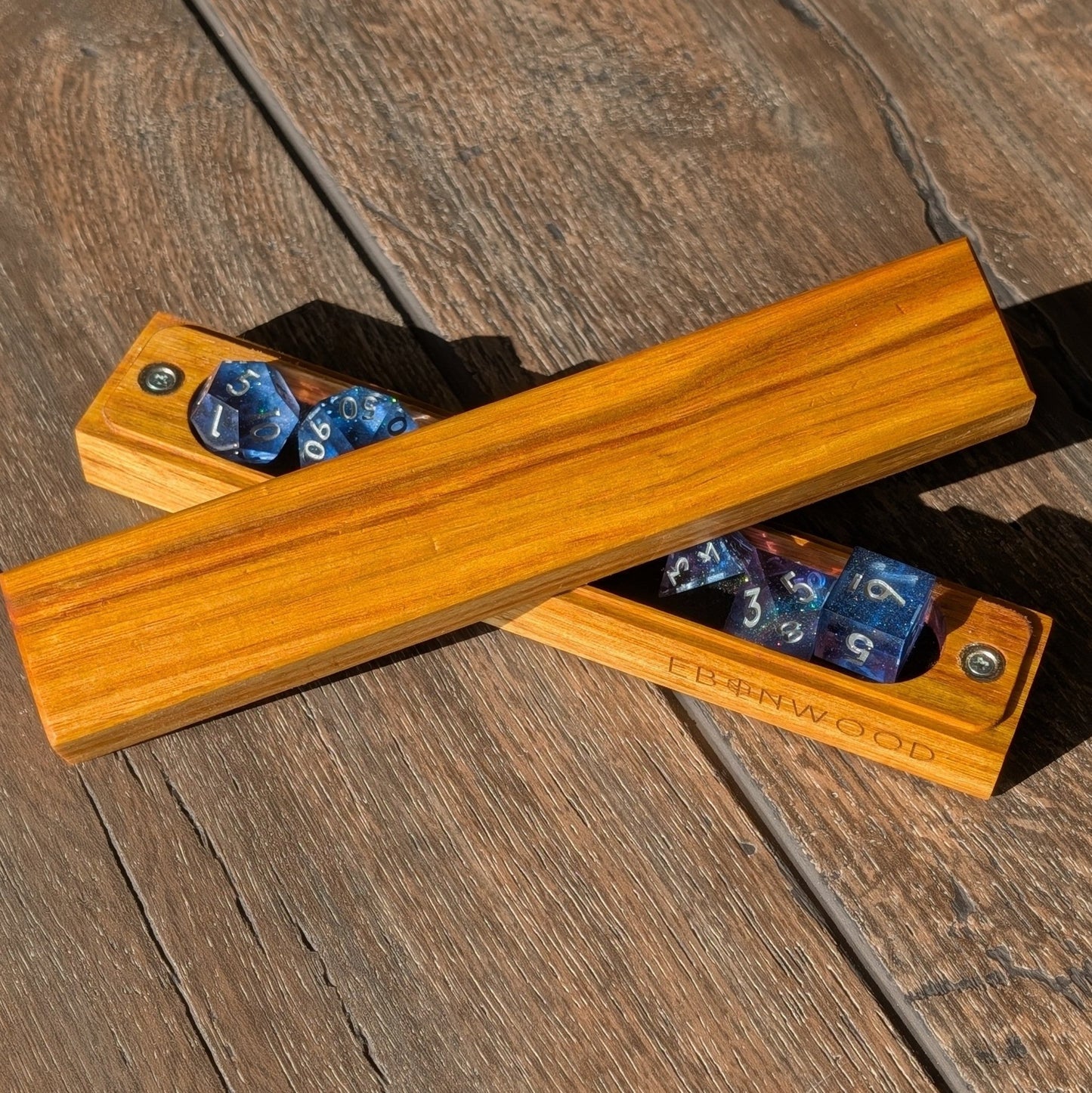 Canary Dice Vault - Exotic Hardwood Dice Box - EBONWOOD