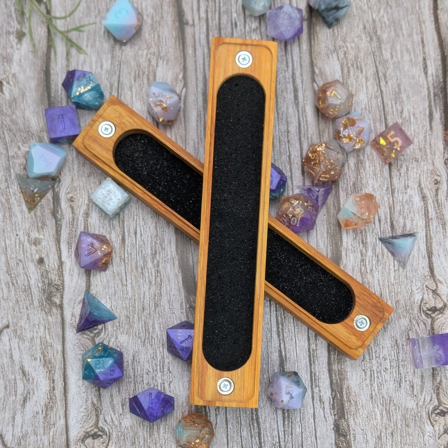 Canary Dice Vault - Exotic Hardwood Dice Box - EBONWOOD