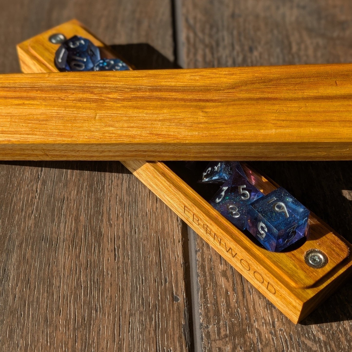 Canary Dice Vault - Exotic Hardwood Dice Box - EBONWOOD