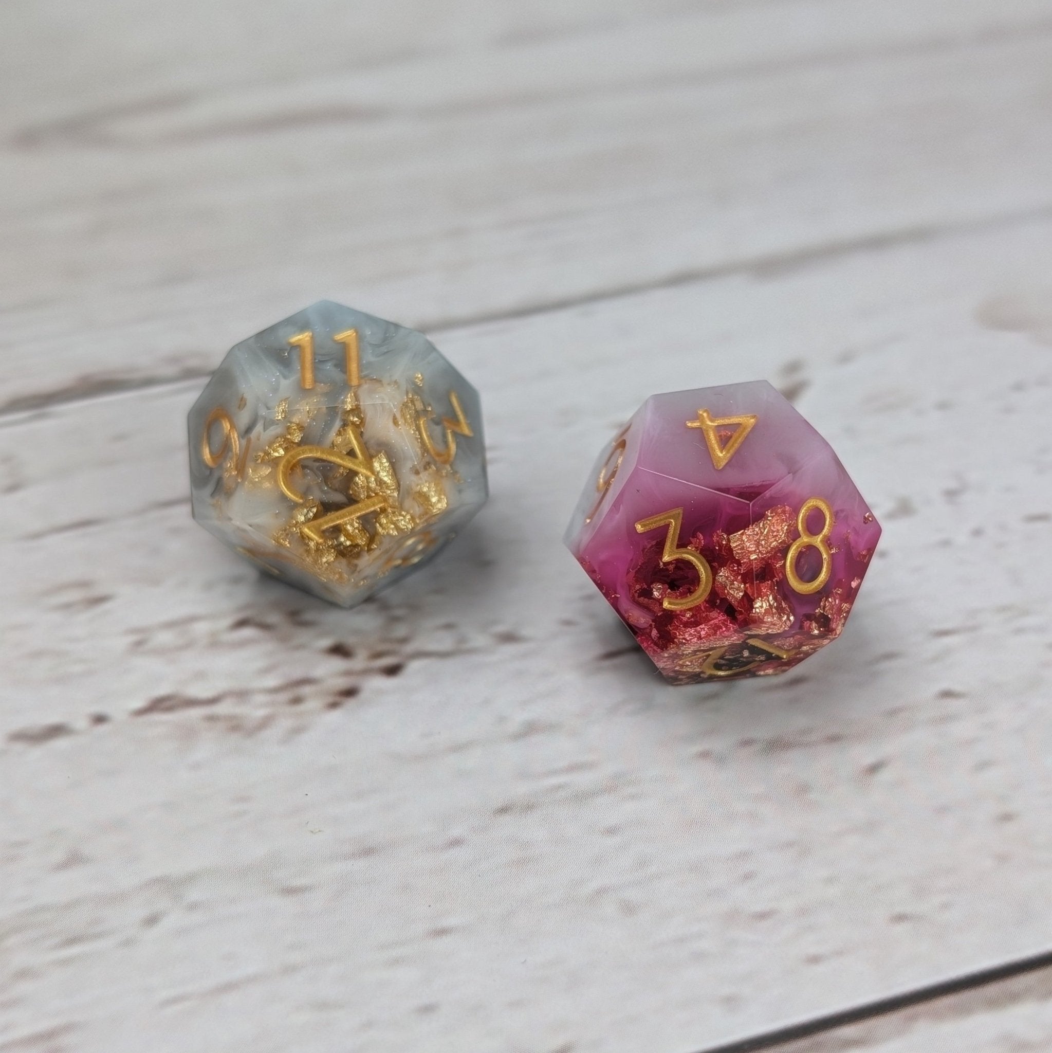 Deathmire - 2pc Duality Dice for Daggerheart - EBONWOOD