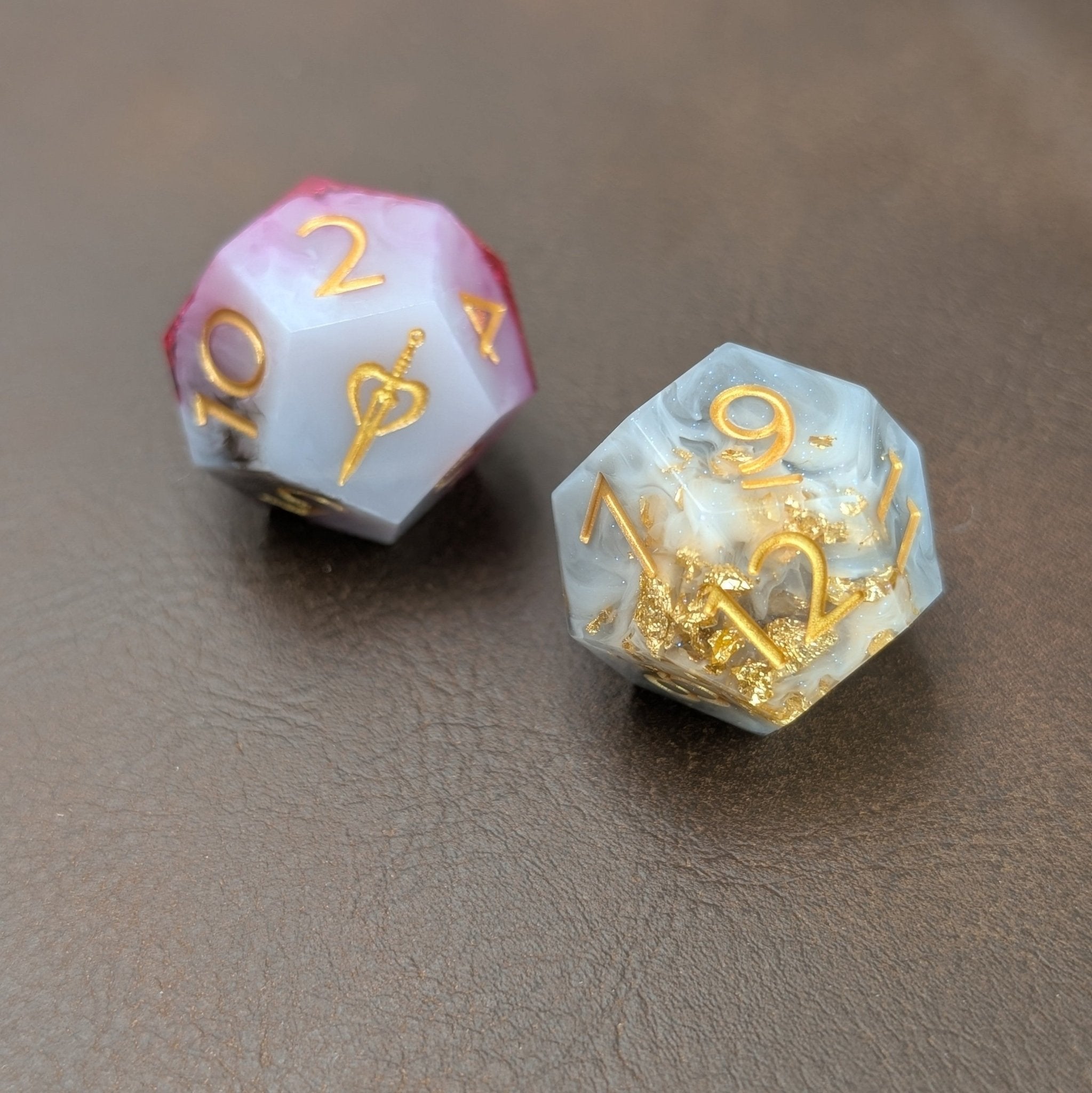 Deathmire - 2pc Duality Dice for Daggerheart - EBONWOOD