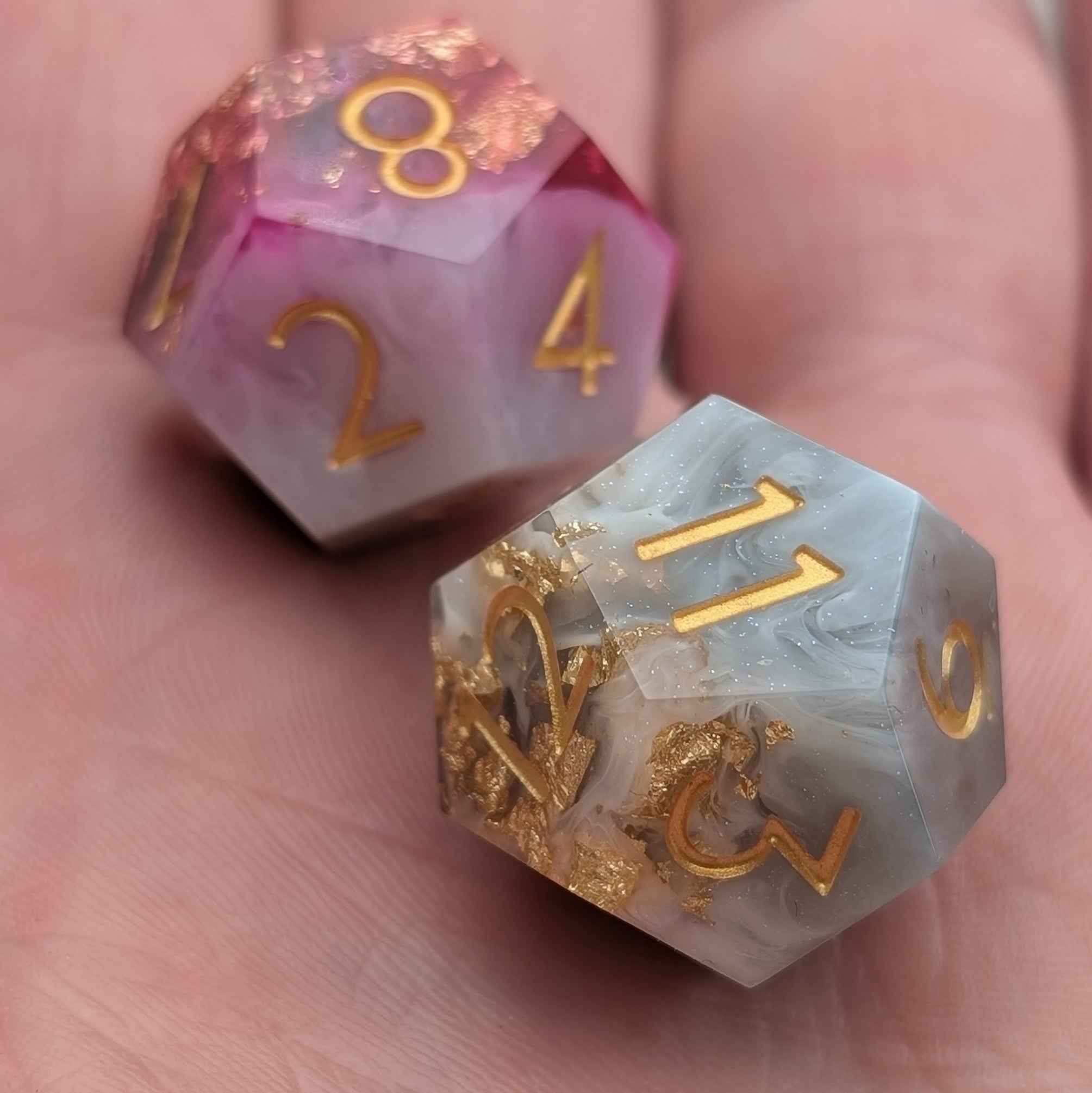 Deathmire - 2pc Duality Dice for Daggerheart - EBONWOOD