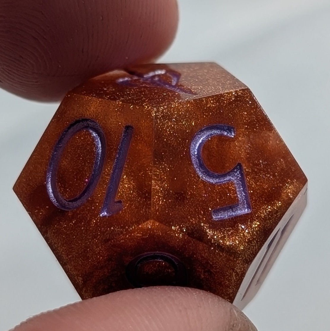 Lavender Divide - 2pc Duality Dice for Daggerheart - EBONWOOD