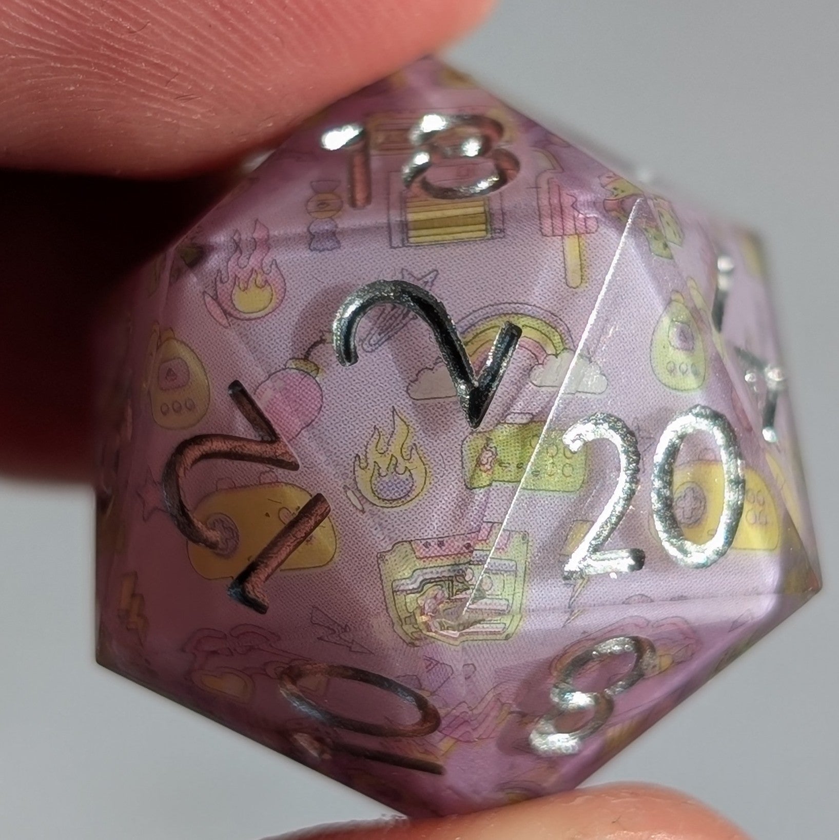 Memory Pop 7 - Piece Polyhedral Dice Set - EBONWOOD