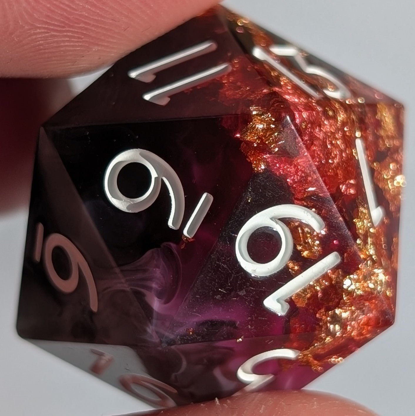 Molten Crown 7 - Piece Polyhedral Dice Set - EBONWOOD