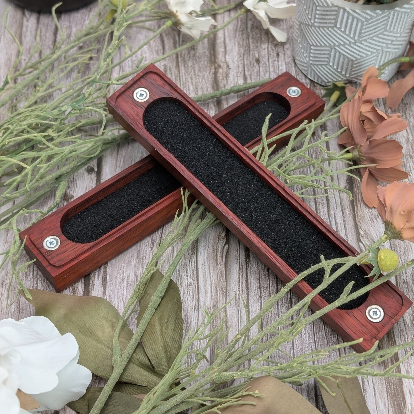 Padauk Dice Vault - Exotic Hardwood Dice Box - EBONWOOD