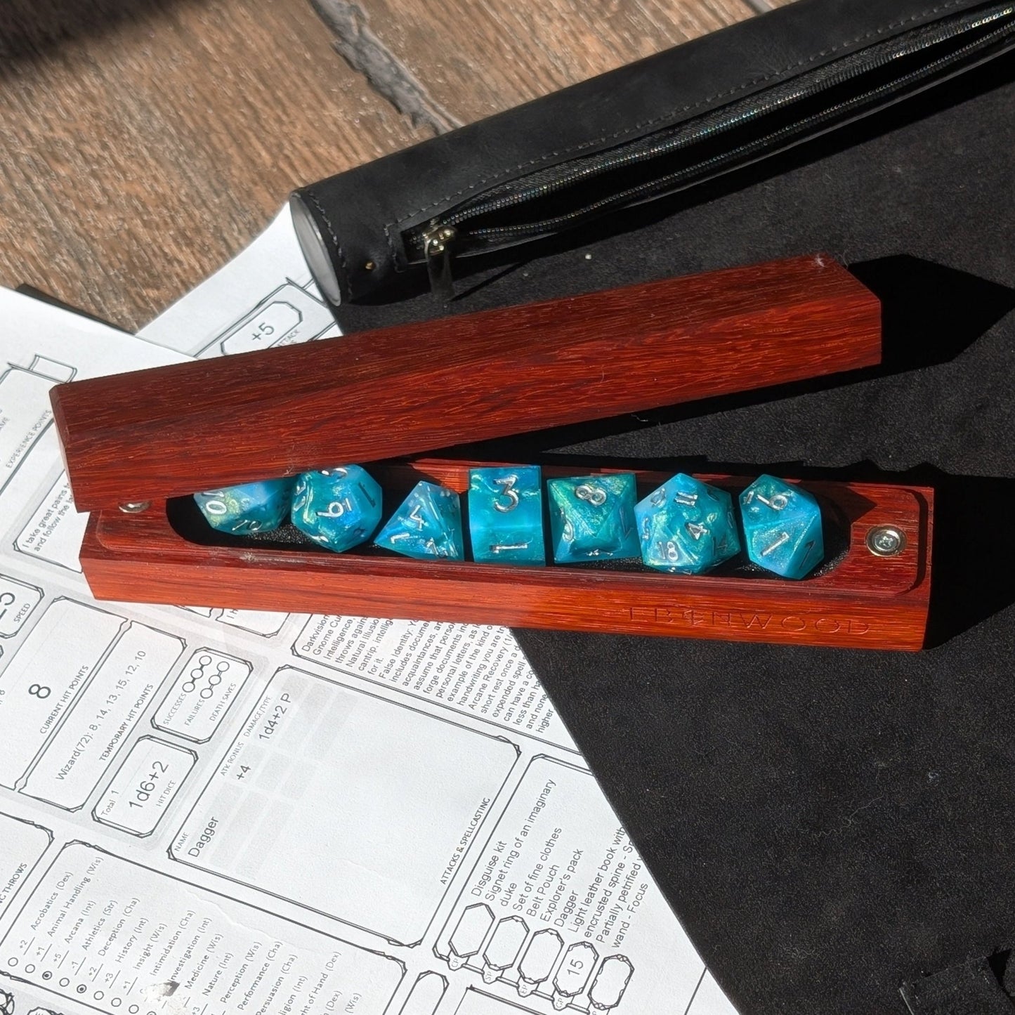 Padauk Dice Vault - Exotic Hardwood Dice Box - EBONWOOD