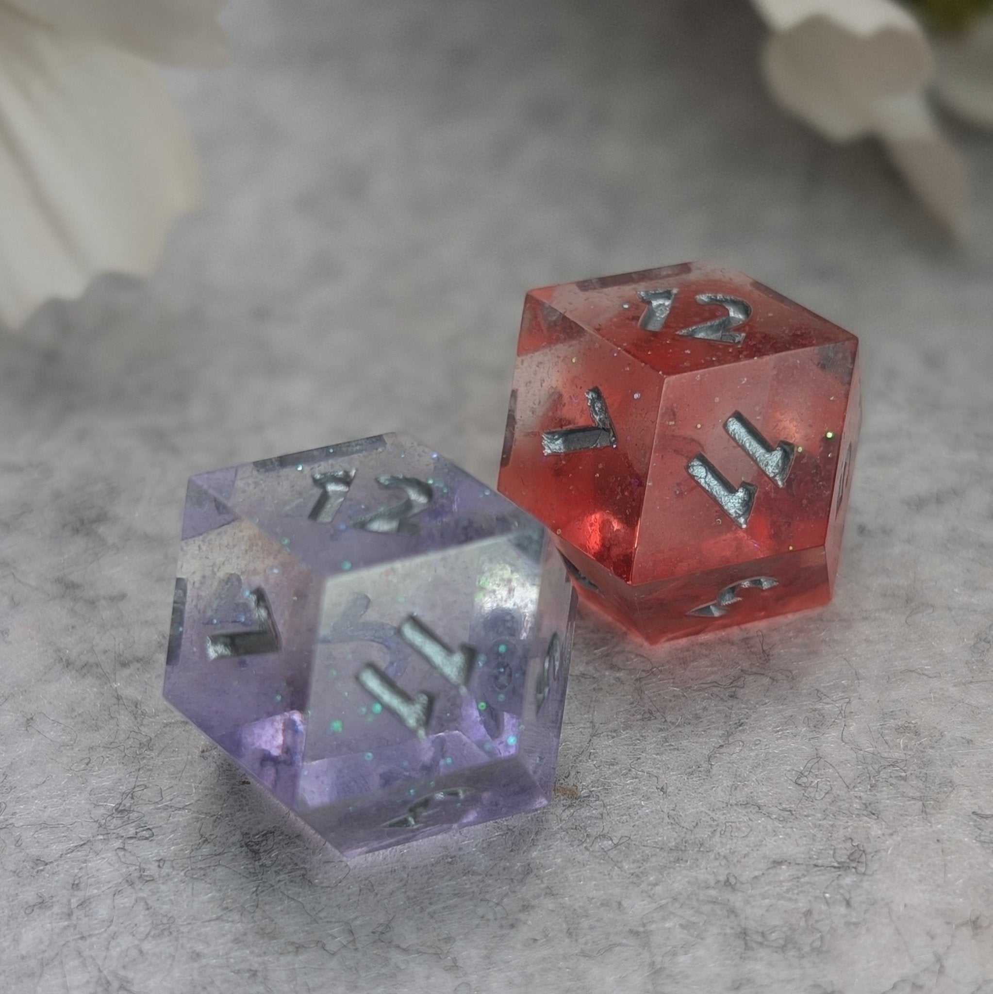 Pixie Dust - 2pc Duality Dice for Daggerheart - EBONWOOD