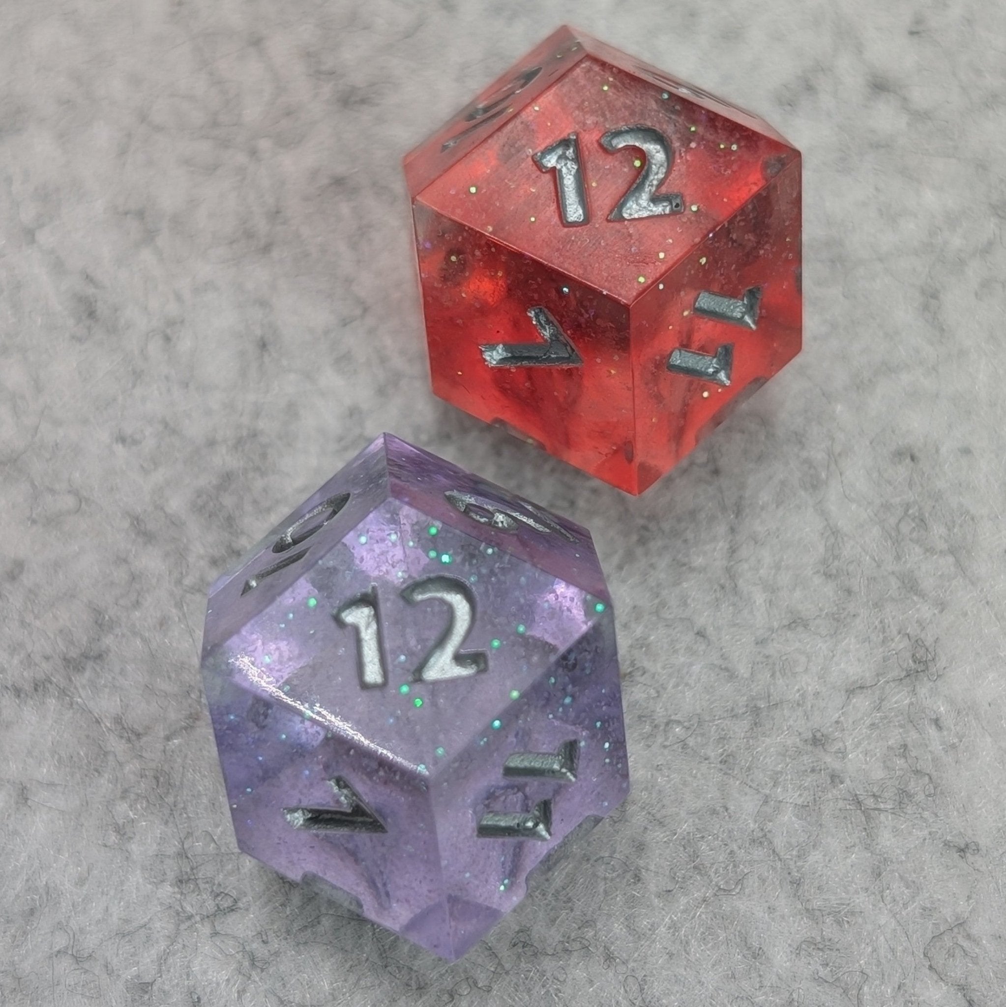 Pixie Dust - 2pc Duality Dice for Daggerheart - EBONWOOD