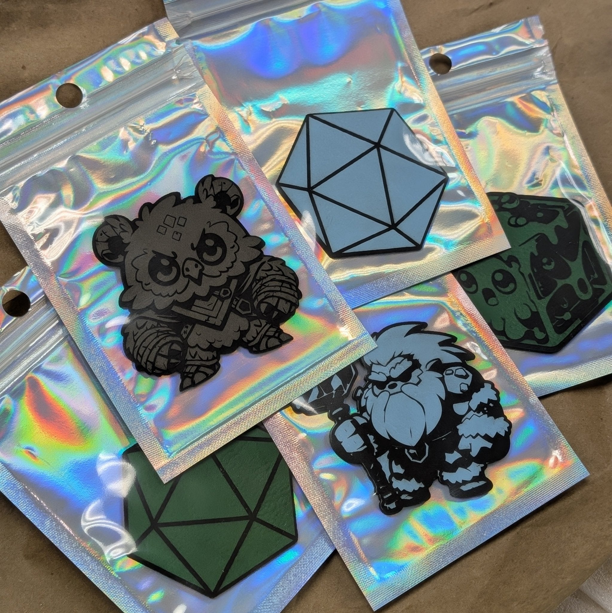 Premium Leatherette Heat Press Patches - Dungeons and Dragons Themed - EBONWOOD