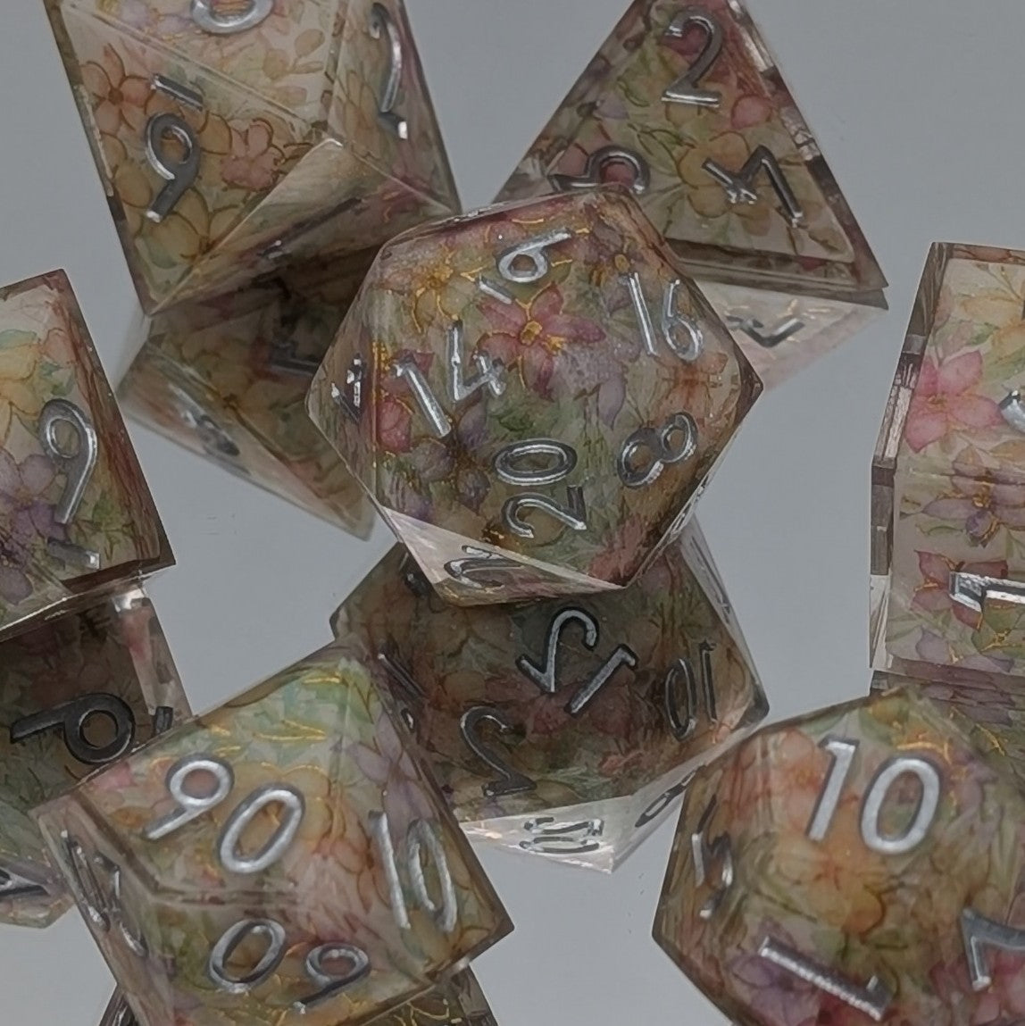 Wildbloom - 7 Piece Luxury D&D Dice Set