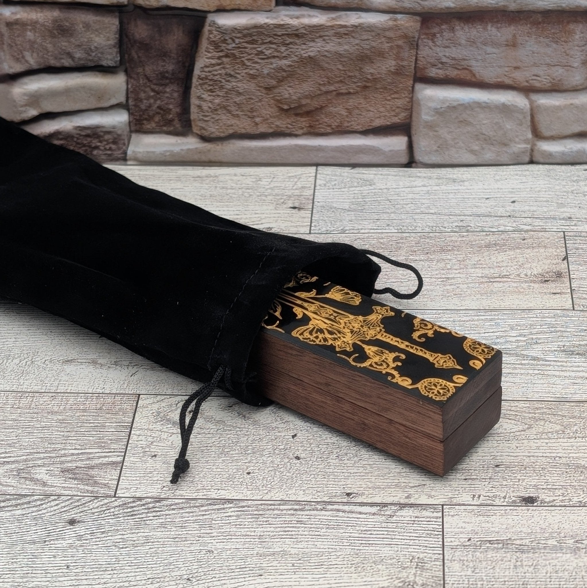 Oathbinder - Luxury Handmade Wood and Resin Dice Vault