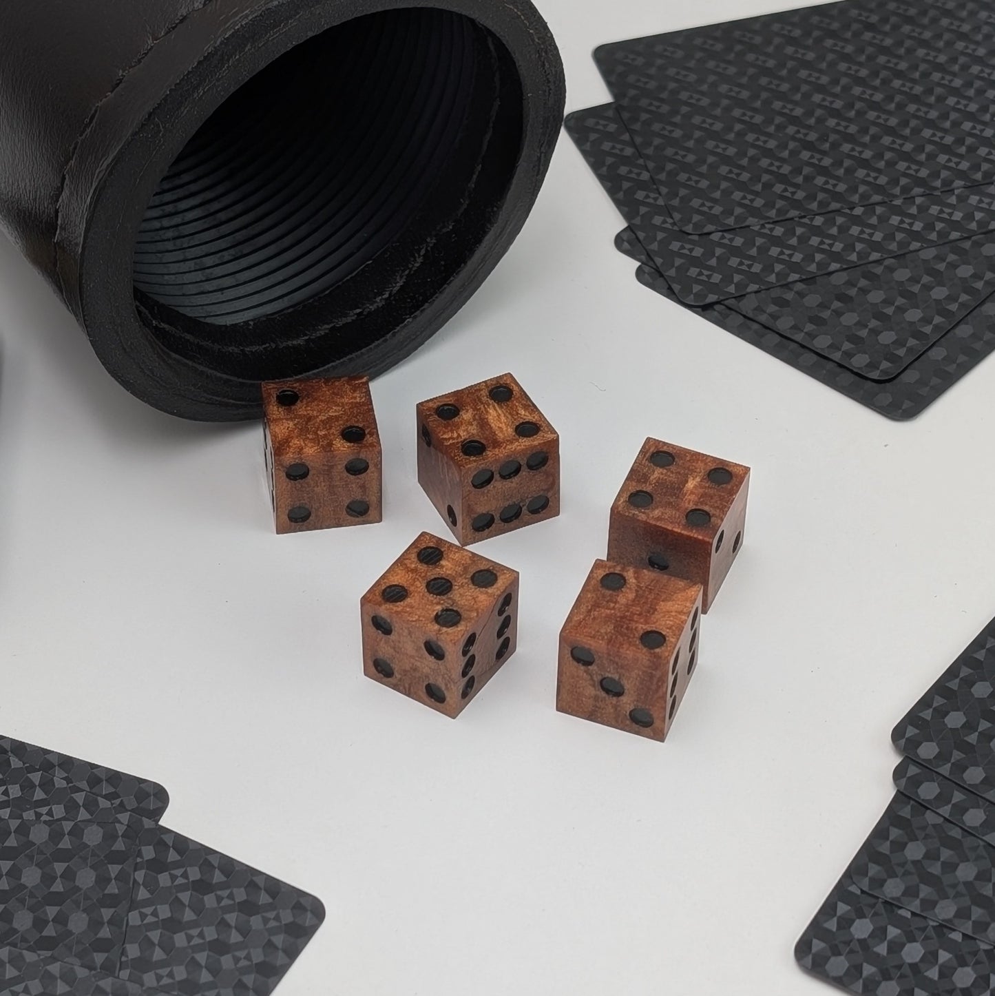 Handmade Casino D6 Dice Set - Copper