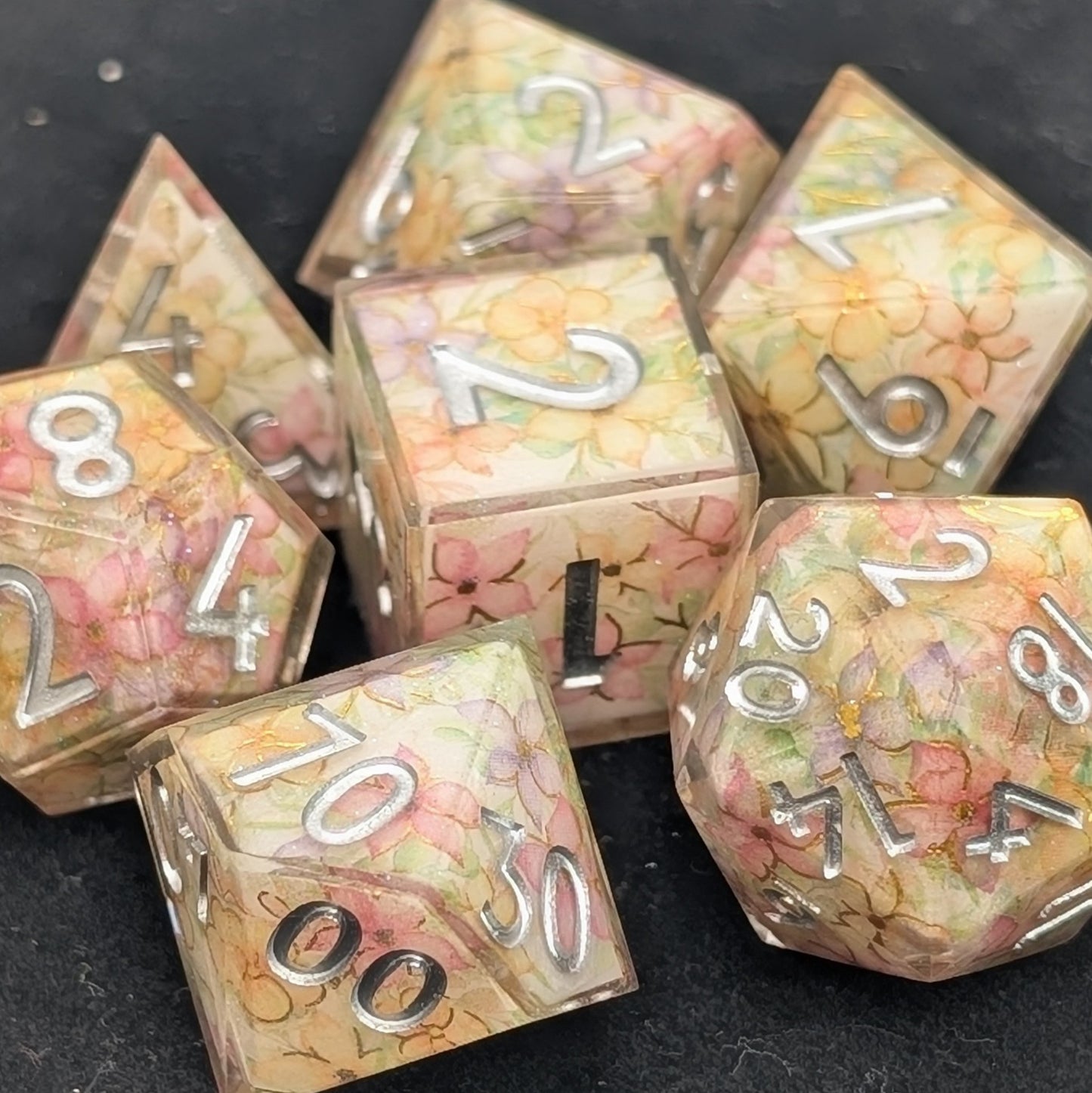 Wildbloom - 7 Piece Luxury D&D Dice Set