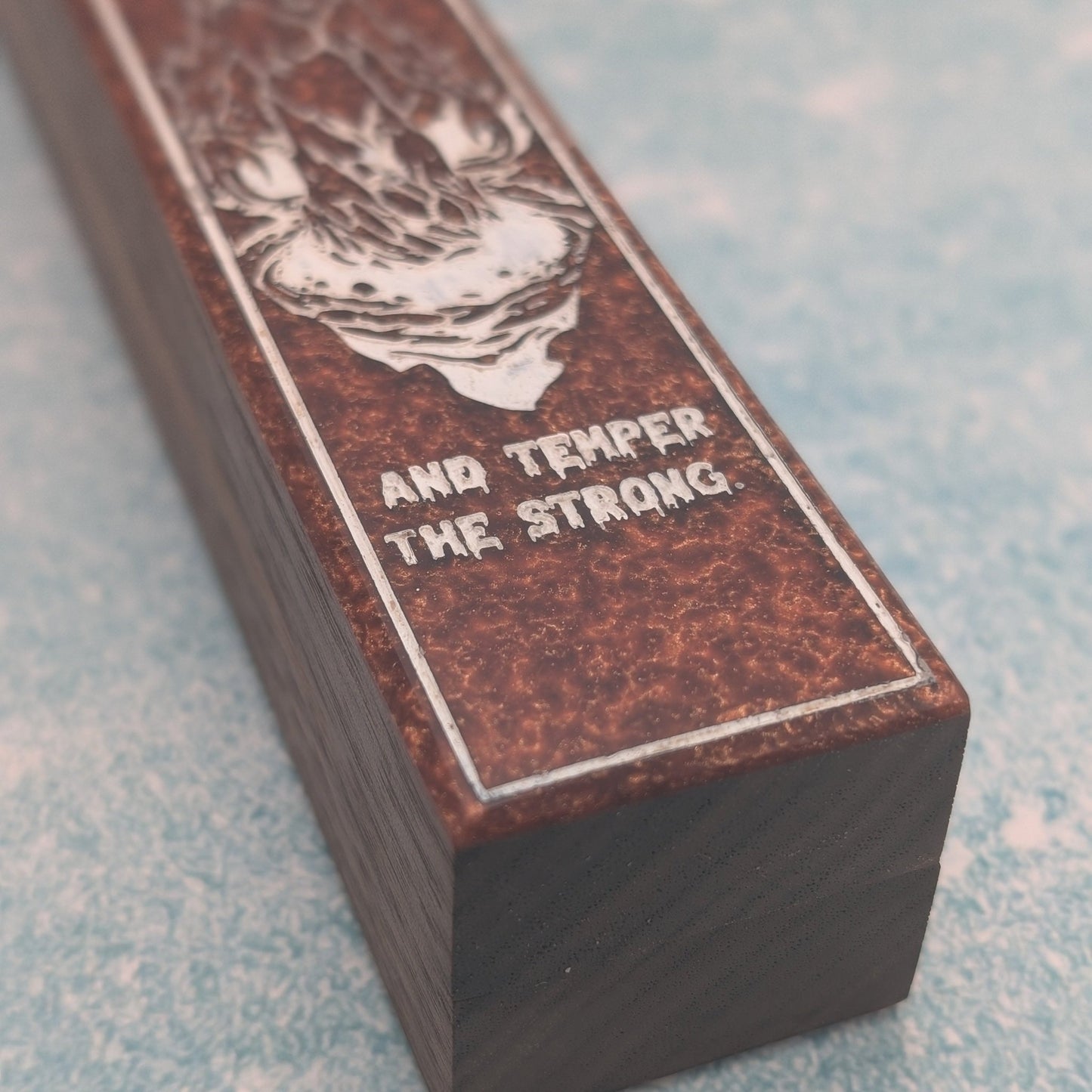 Firelands Rage - Luxury Handmade Wood and Resin Dice Vault
