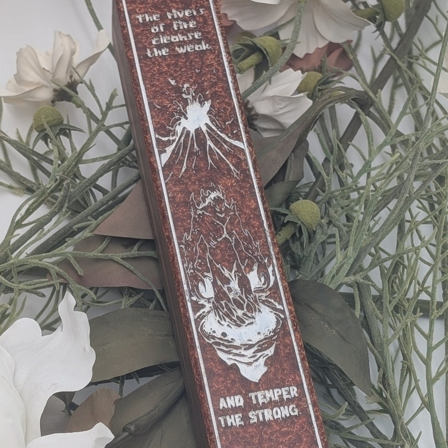 Firelands Rage - Luxury Handmade Wood and Resin Dice Vault