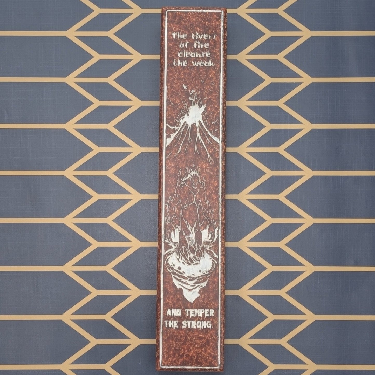 Firelands Rage - Luxury Handmade Wood and Resin Dice Vault