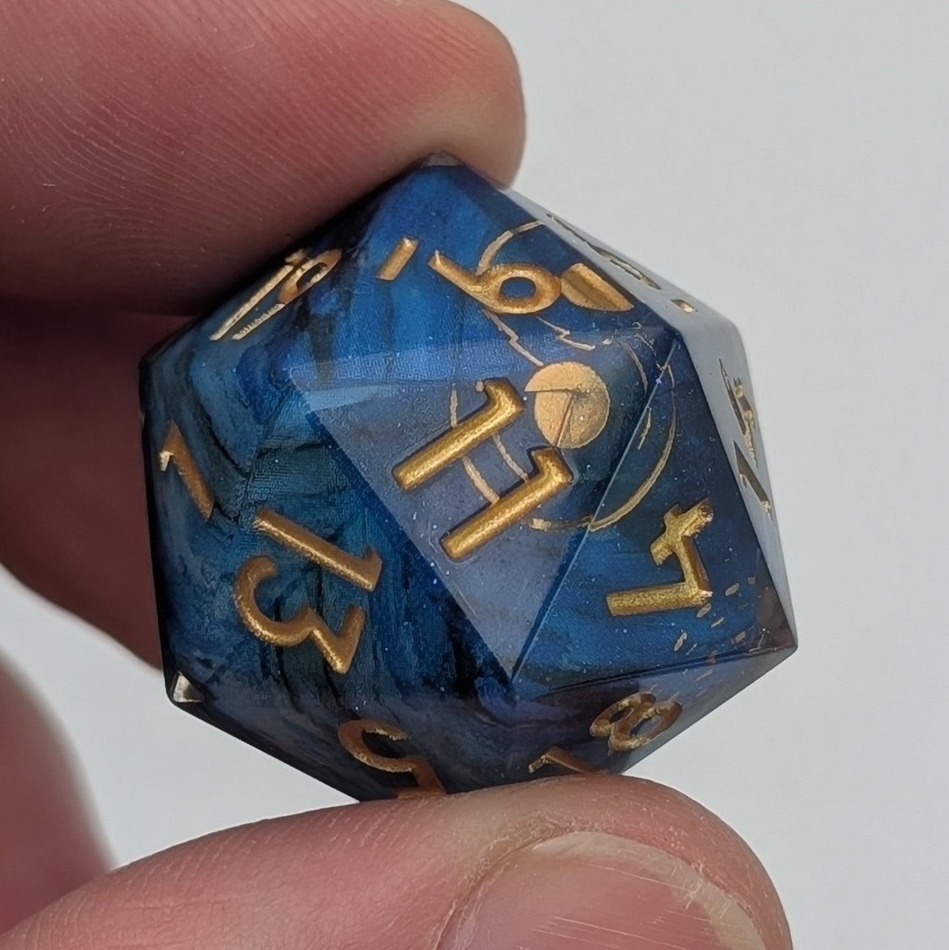 Mist and Moon - 7 Piece Luxury D&D Dice Set