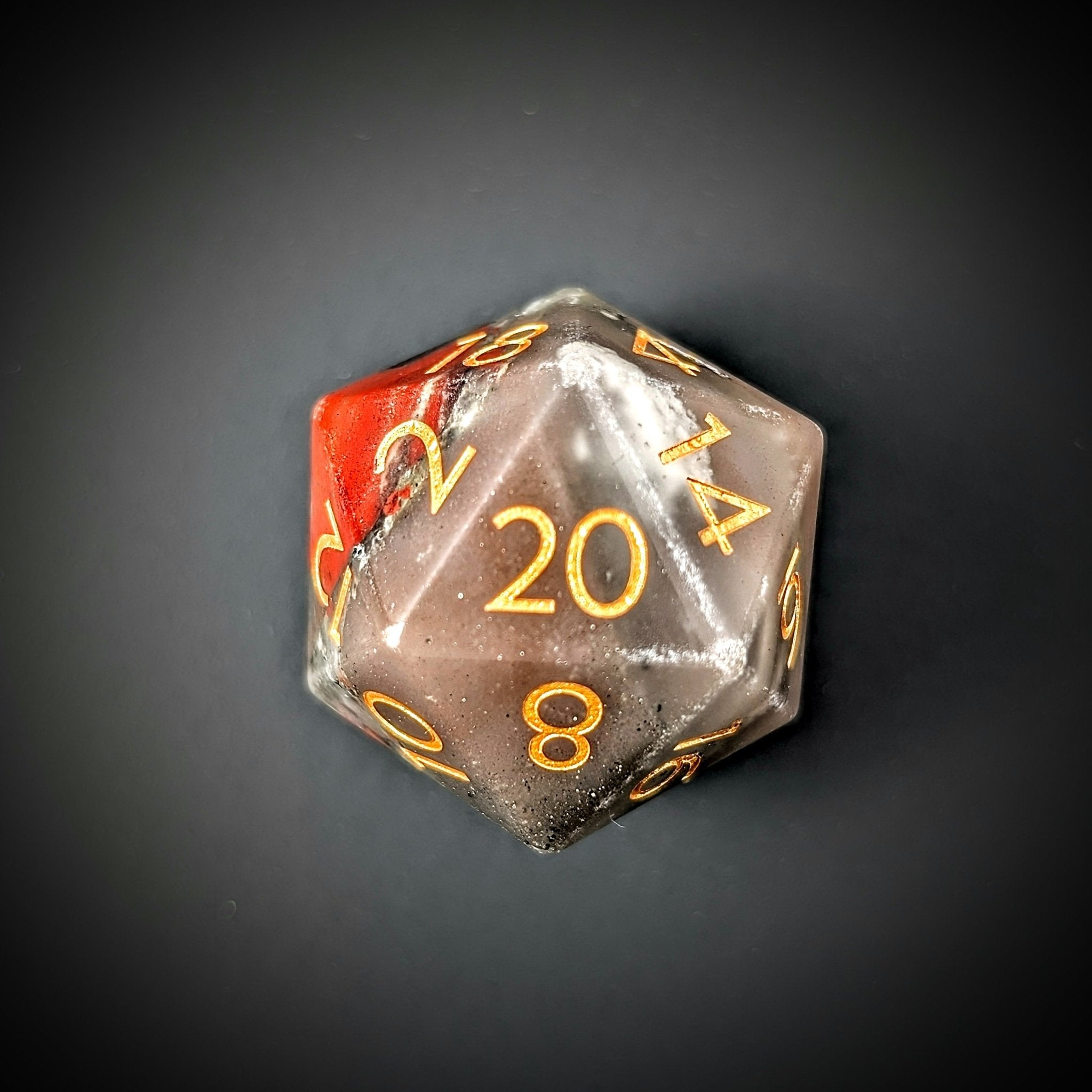 Blood Stone - 7 Piece Polyhedral Gemstone Dice Set
