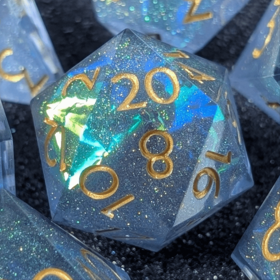 Stellara - 7 Piece Polyhedral Dice Set - EBONWOOD