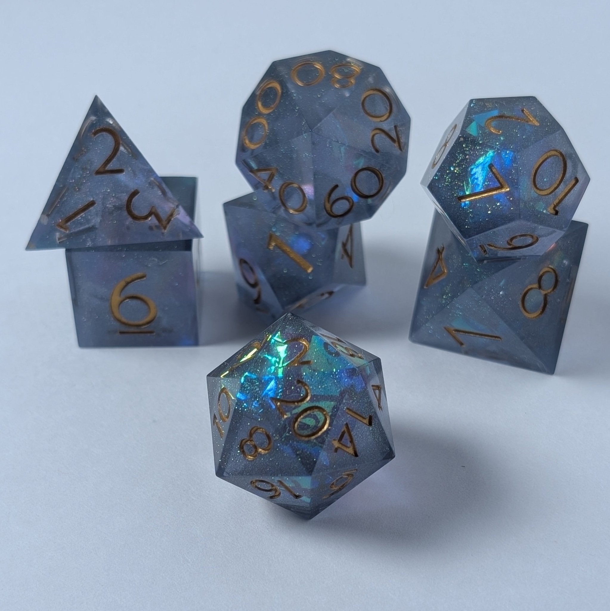 Stellara - 7 Piece Polyhedral Dice Set - EBONWOOD