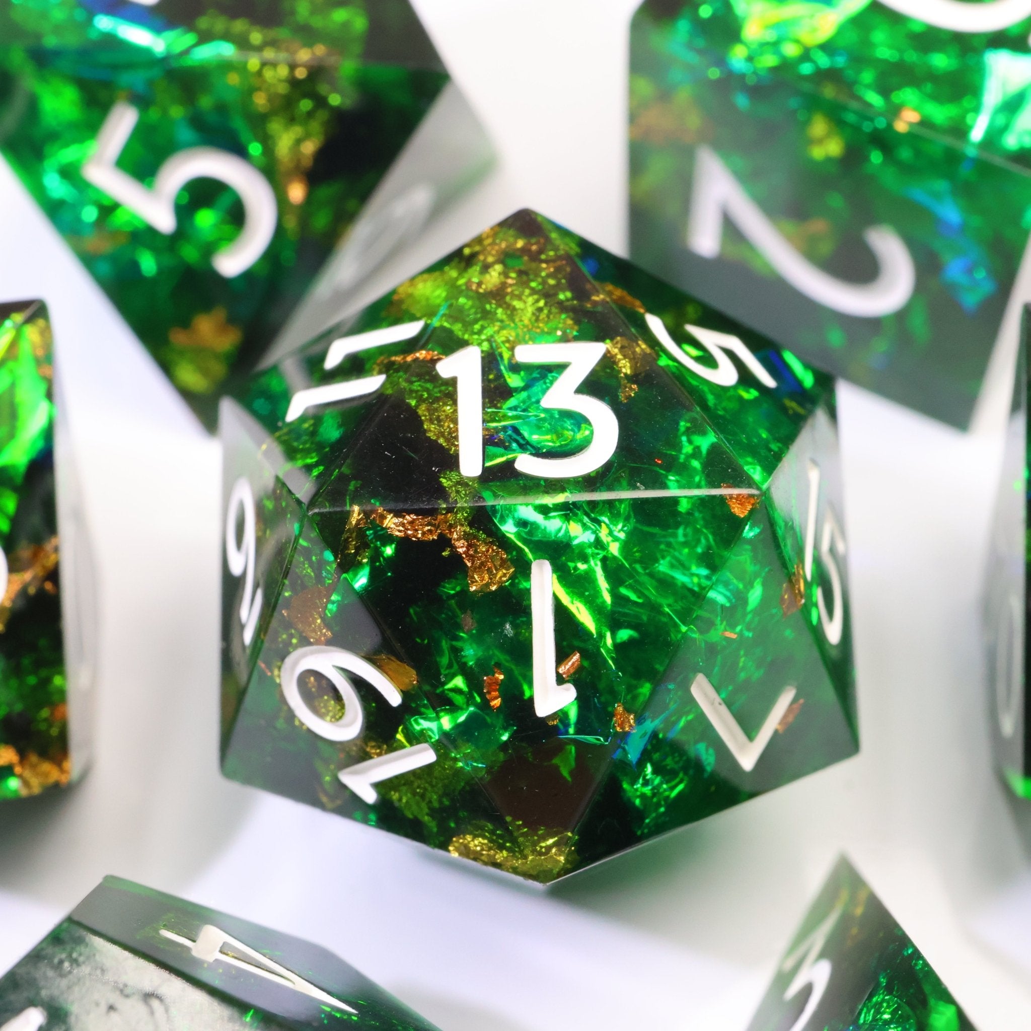 Thornwild 7-Piece Polyhedral Dice Set - EBONWOOD